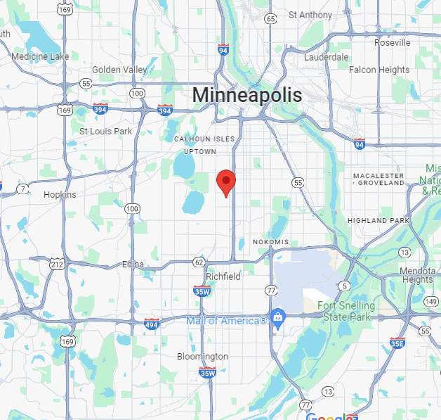 Map for Minneapolis